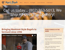 Tablet Screenshot of myersbagels.com